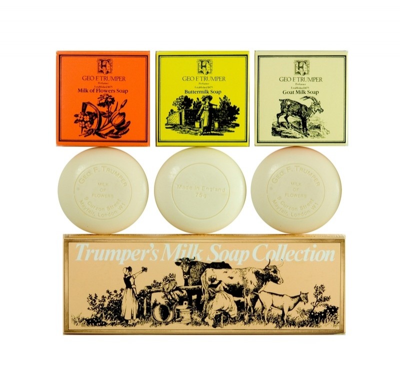 Geo F. Trumper Milk Soap Collection, mýdla
