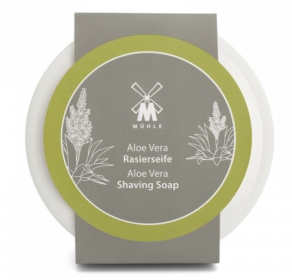 Mühle Aloe Vera mýdlo na holení v porcelánové misce 65g