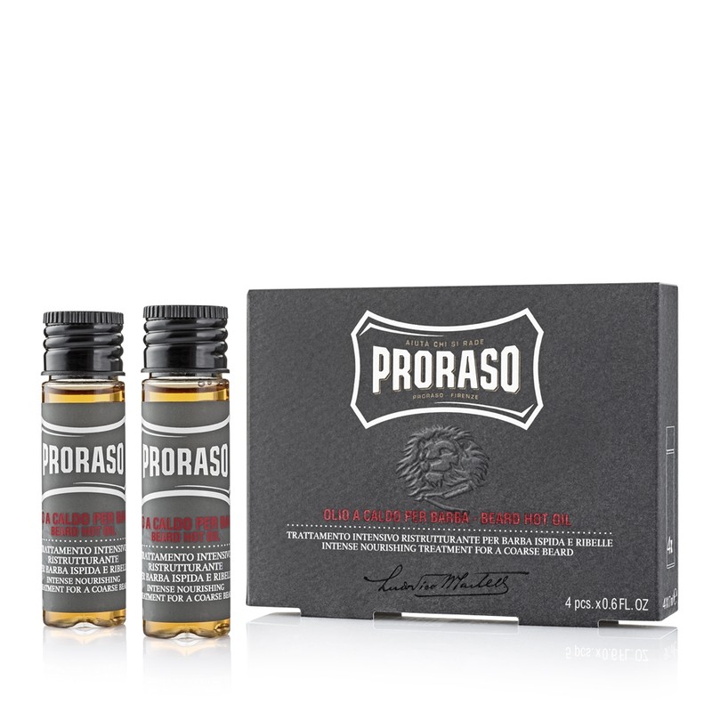 Proraso Hot olej na vousy 4x17 ml