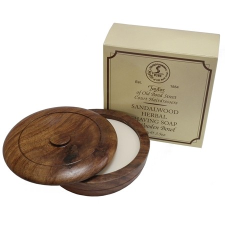 Taylor of Old Bond Street Sandalwood miska na holení a mýdlo 100g