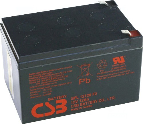 akumulátor CSB GPL12120F2 (12V/12Ah)