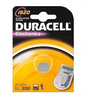 Baterie Duracell CR1620, DL1620, BR1620, KL1620, LM1620, 3V, blistr 1 ks