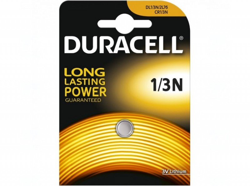 Baterie Duracell CR1/3N, CR11108, DL1/3N, 2L76, K58L, U2L76, 3V, blistr 1 ks