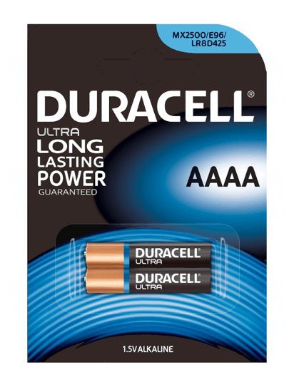 Baterie Duracell AAAA, MN2500, MX2500, GP25A, E96, LR8D425, V4004, LR8, LR61, 1,5V, blistr 2 ks