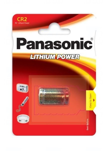 Baterie Panasonic CR2, EL1CR2, DLCR2, KCR2, RLCR2, DR2R, RLCR2-L, 5046LC, CR17355, 3V, 850mAh, blistr 1 ks