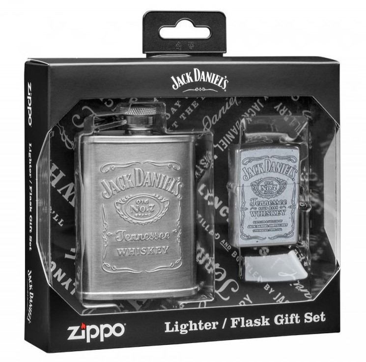 Sada Placatka Jack Daniel’s &amp; Zippo Zapalovač 30061