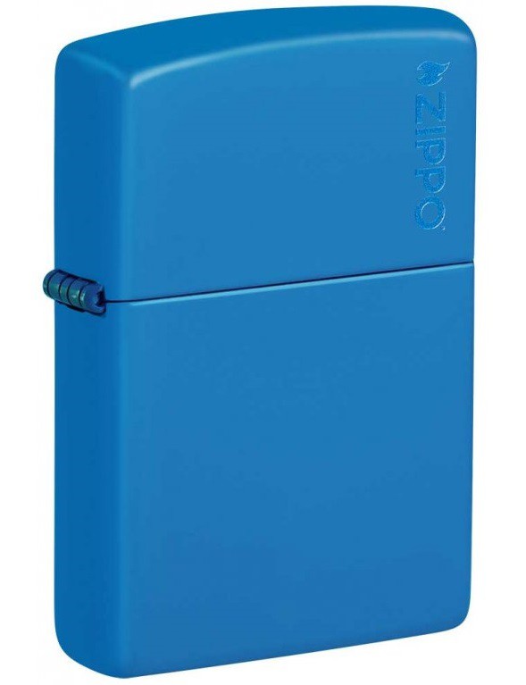 Zapalovač ZIPPO 26089 Sky Blue Matte Zippo Logo