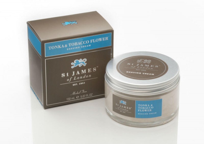 St James of London Tonka &amp; Tobacco Flower, krém na holení 150 ml