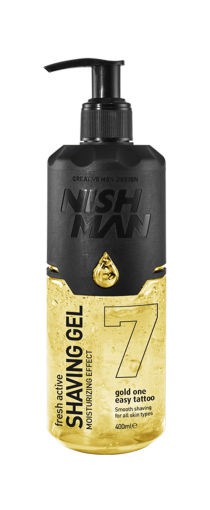 Nishman Gold One transparentní gel na holení 400 ml