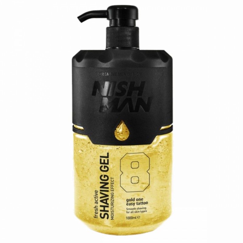 Nishman Gold One transparentní gel na holení 1000ml