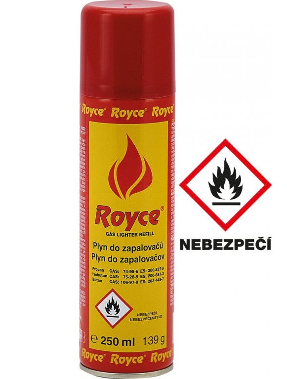 Plyn do zapalovačů Royce 250 ml 10034