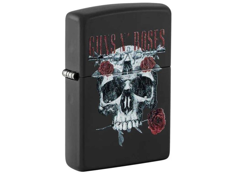 Zapalovač ZIPPO 66143 Guns N’ Roses Flower Skull Design