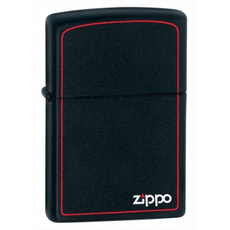 Zapalovač ZIPPO 26117 Black Matte with Zippo & Border