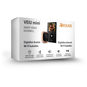 Digitální dveřní Wi-Fi kukátko Eques VEIU Mini