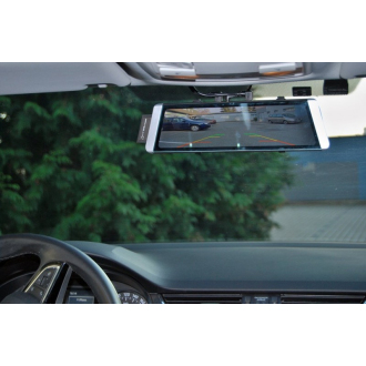 Kamera do auta ve zpětném zrcátku CEL-TEC M10 DUAL GPS Premium