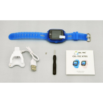 Dětské hodinky s GPS lokátorem a fotoaparátem CEL-TEC KT01 modrá