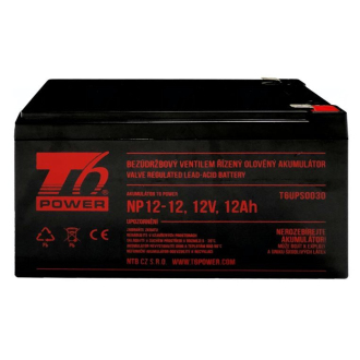 Akumulátor T6 Power NP12-12, 12V, 12Ah