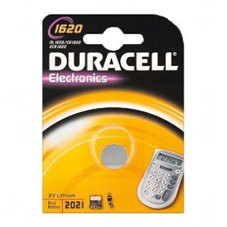 Baterie Duracell CR1620, DL1620, BR1620, KL1620, LM1620, 3V, blistr 1 ks