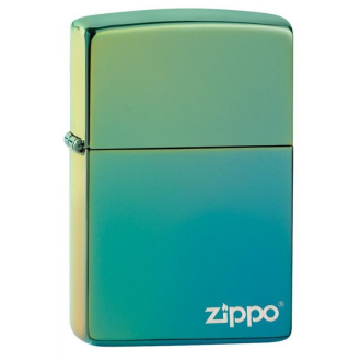 Zapalovač Zippo 26914 High Polish Teal Zippo Logo
