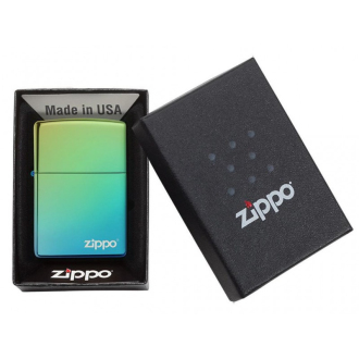 Zapalovač Zippo 26914 High Polish Teal Zippo Logo