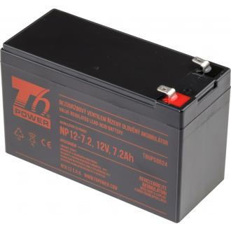 Akumulátor T6 Power NP12-7.2, 12V, 7,2Ah