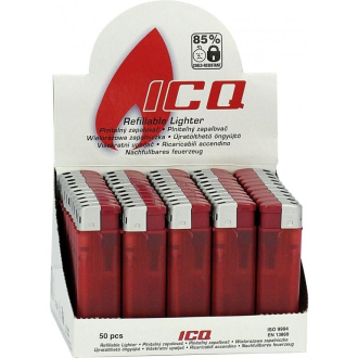 Zapalovač ICQ TC červená 32903