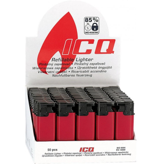 Zapalovač ICQ 31991 Turbo červený