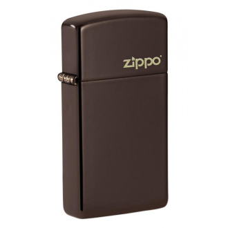 Zapalovač Zippo 26958 Slim® Brown Zippo Logo