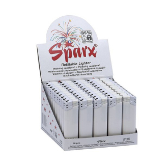 Zapalovač SPARX bílá 31047