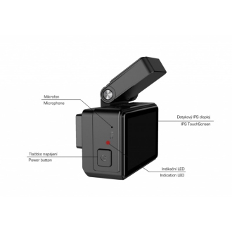 Palubní kamera CEL-TEC K6 Falcon GPS Magnetic Touch