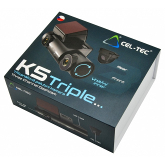 Tříkanálová kamera do auta CEL-TEC K5 Triple
