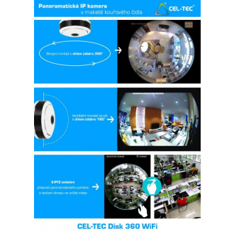 Panoramatická IP kamera CEL-TEC Disk 360 WiFi