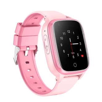 Dětské 4G hodinky s GPS lokátorem a fotoaparátem CEL-TEC KT17 Pink