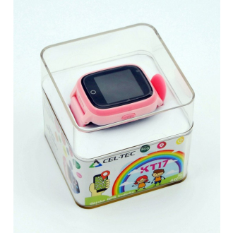 Dětské 4G hodinky s GPS lokátorem a fotoaparátem CEL-TEC KT17 Pink