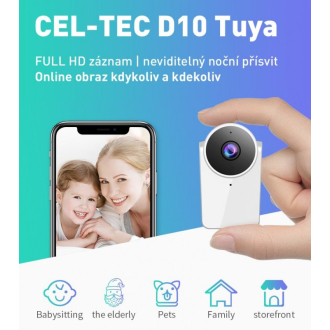 Domácí Wi-Fi mini kamera CEL-TEC D10 Tuya