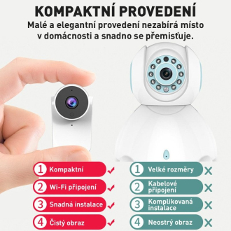 Domácí Wi-Fi mini kamera CEL-TEC D10 Tuya