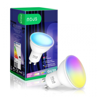 Chytrá LED žárovka NOUS P8 WiFi Tuya RGB GU10
