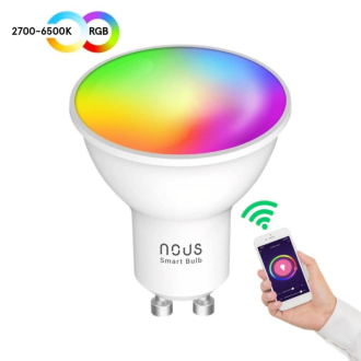 Chytrá LED žárovka NOUS P8 WiFi Tuya RGB GU10