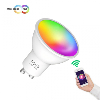 Chytrá LED žárovka NOUS P8 WiFi Tuya RGB GU10