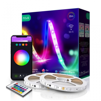 Chytrý RGB LED pásek NOUS F3 20m WiFi Tuya