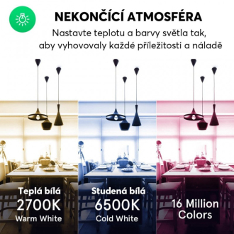 Chytrá LED žárovka NOUS P4 WiFi Tuya RGB E14 (4ks)