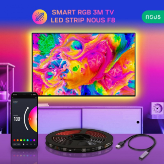 Chytrý RGB TV LED pásek NOUS F8 3m Bluetooth Tuya