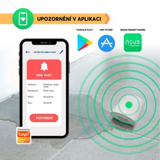Detektor úniku vody NOUS E4 ZigBee Tuya