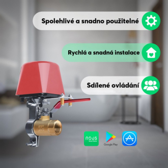 Chytrý ovladač ventilu NOUS L3 WiFi Tuya