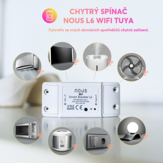Chytrý spínač NOUS L6 WiFi Tuya 1-kanálový