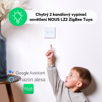 Chytrý vypínač NOUS LZ2 ZigBee Tuya
