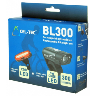 Set nabíjecích cyklosvítilen CEL-TEC BL300