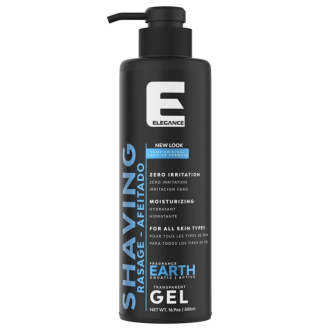 Elegance Earth transparentní gel na holení 500 ml
