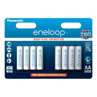 Baterie Panasonic Eneloop BK-3MCDE, AA 2000mAh, EKO blistr 8 ks