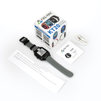 Dětské 4G hodinky s GPS lokátorem a fotoaparátem CEL-TEC KT20 Black